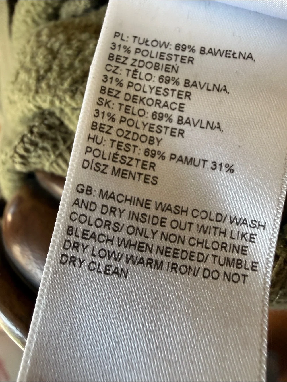 The North Face Olive Hoodie with White Logo